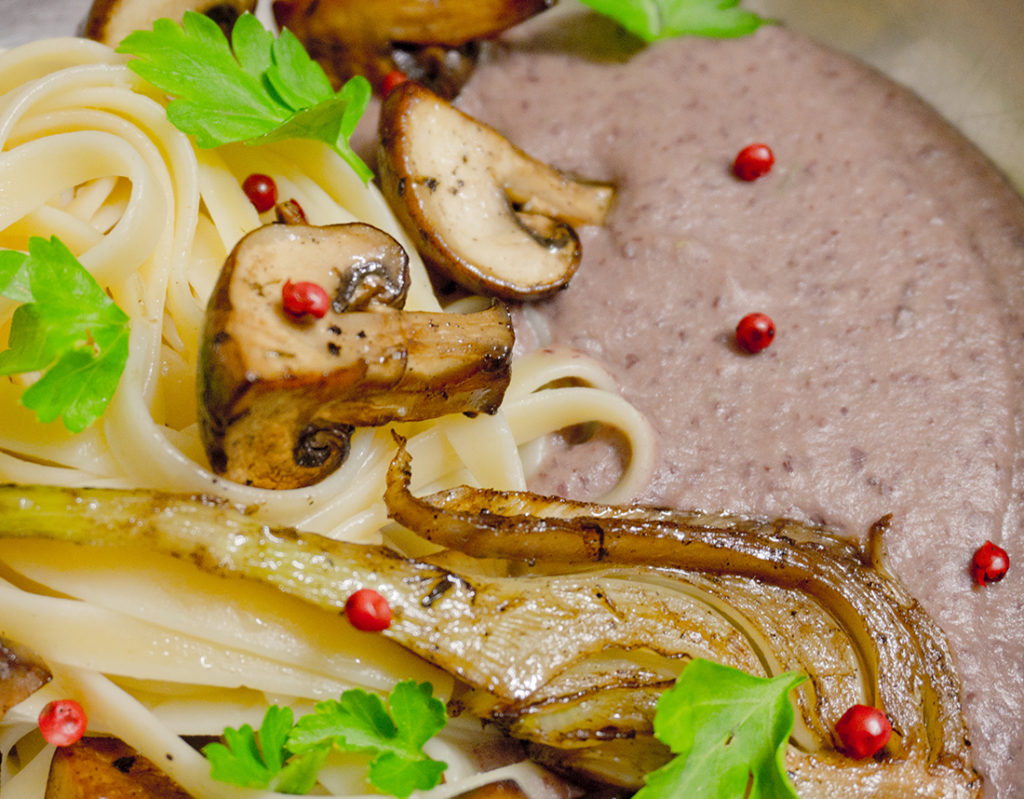 Sauce rose crémeuse de haricots rouges