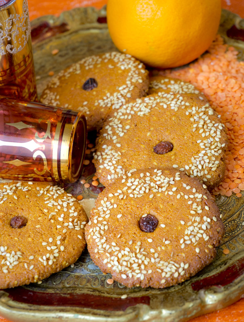 biscuits lentilles corail