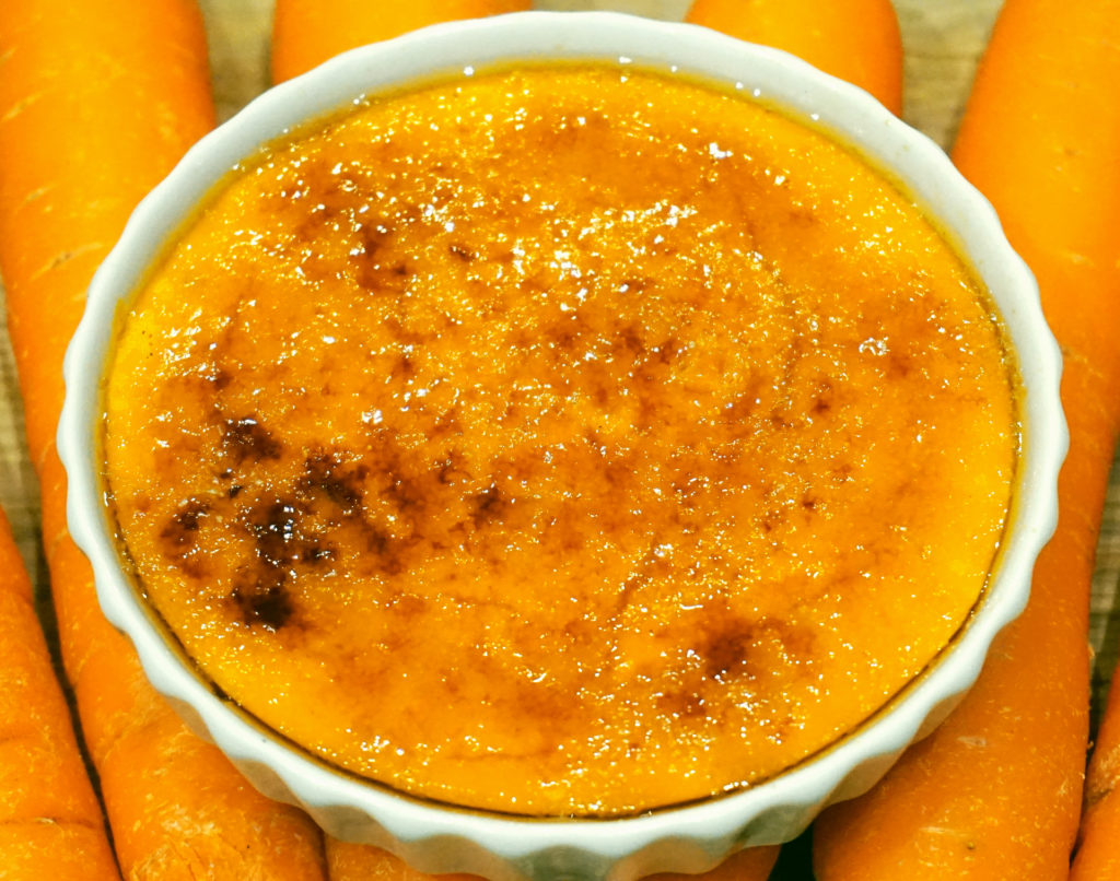 crème brûlée à la carotte