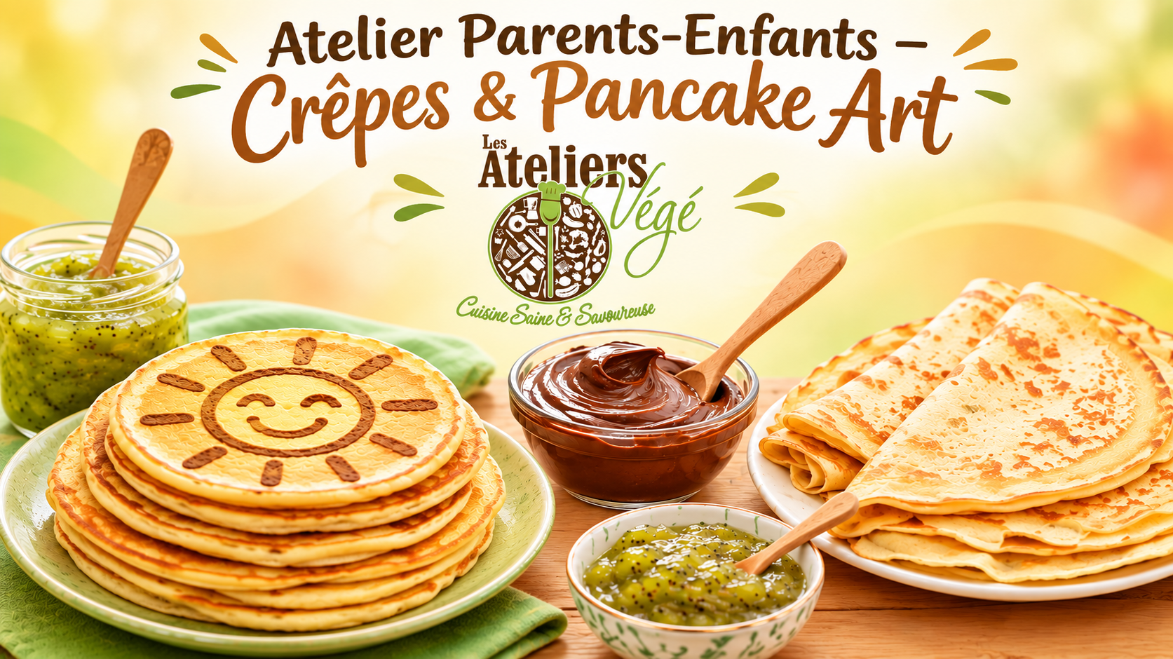 Cours de cuisine végétale (vegan) Parents & Enfants : Crêpes & Pancake art à Barr (67)