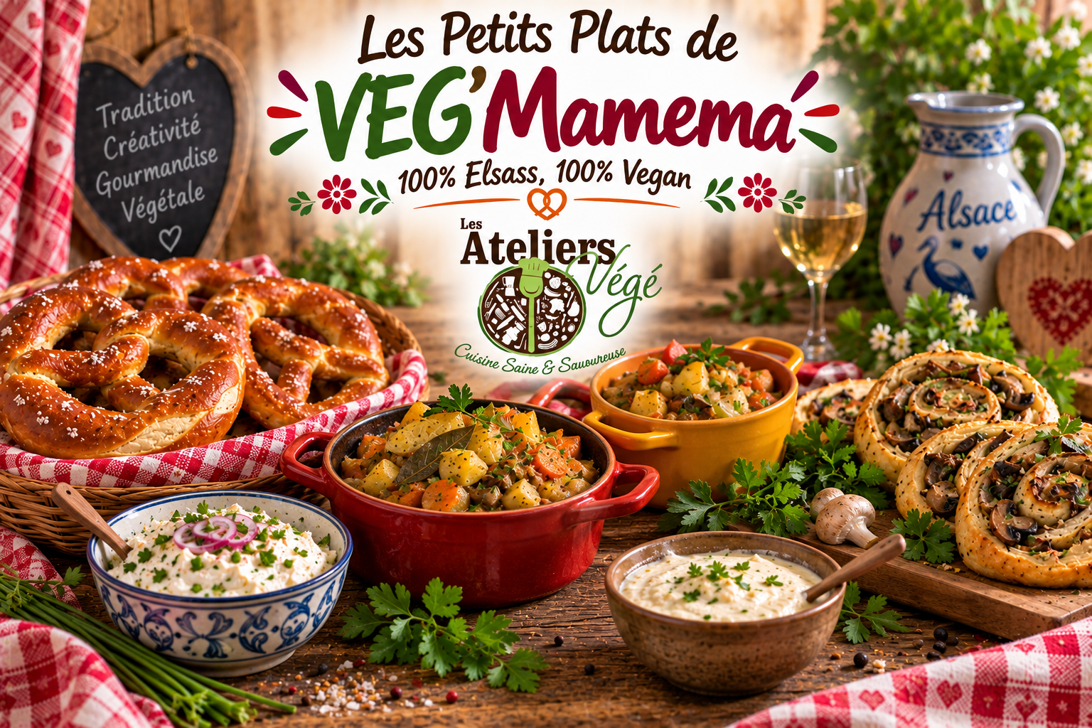 Cours de cuisine végétale (vegan) Les petits plats de Veg'mamema (Alsace) à Barr (67)