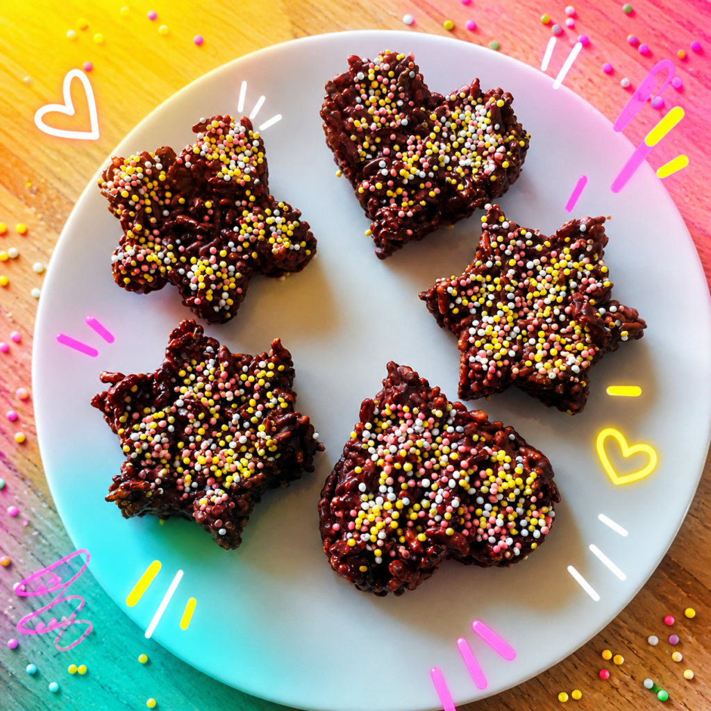 Biscuits vegan de riz soufflé & chocolat